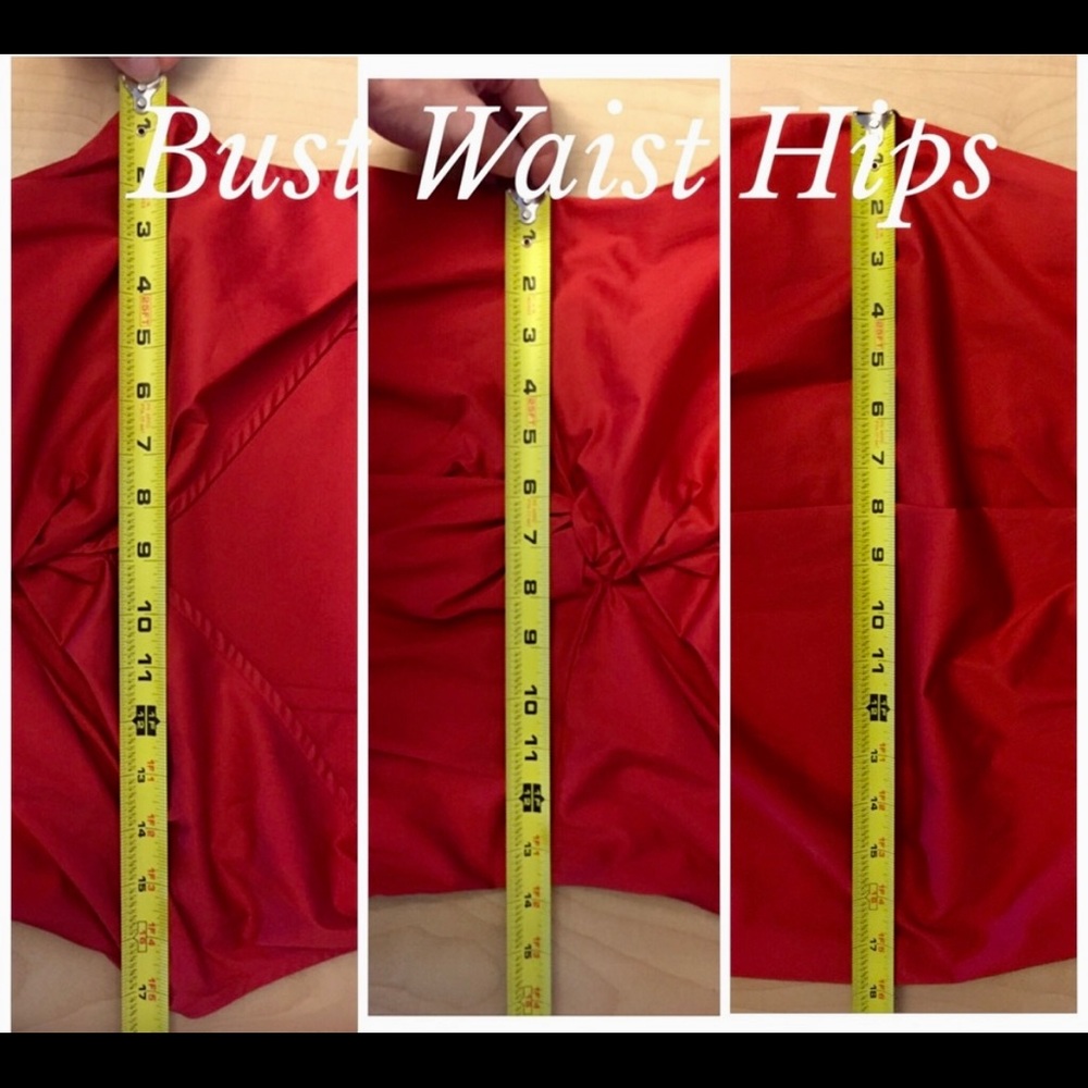 Love Moschino Red Front Twist Dress - Picture 4 of 5